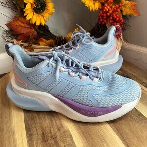 Adidas Women's AlphaBounce+ Running Sneakers Sz 8.5 Light Blue HP6148